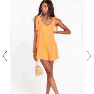 Show Me Your MuMu Orange Mini Dress